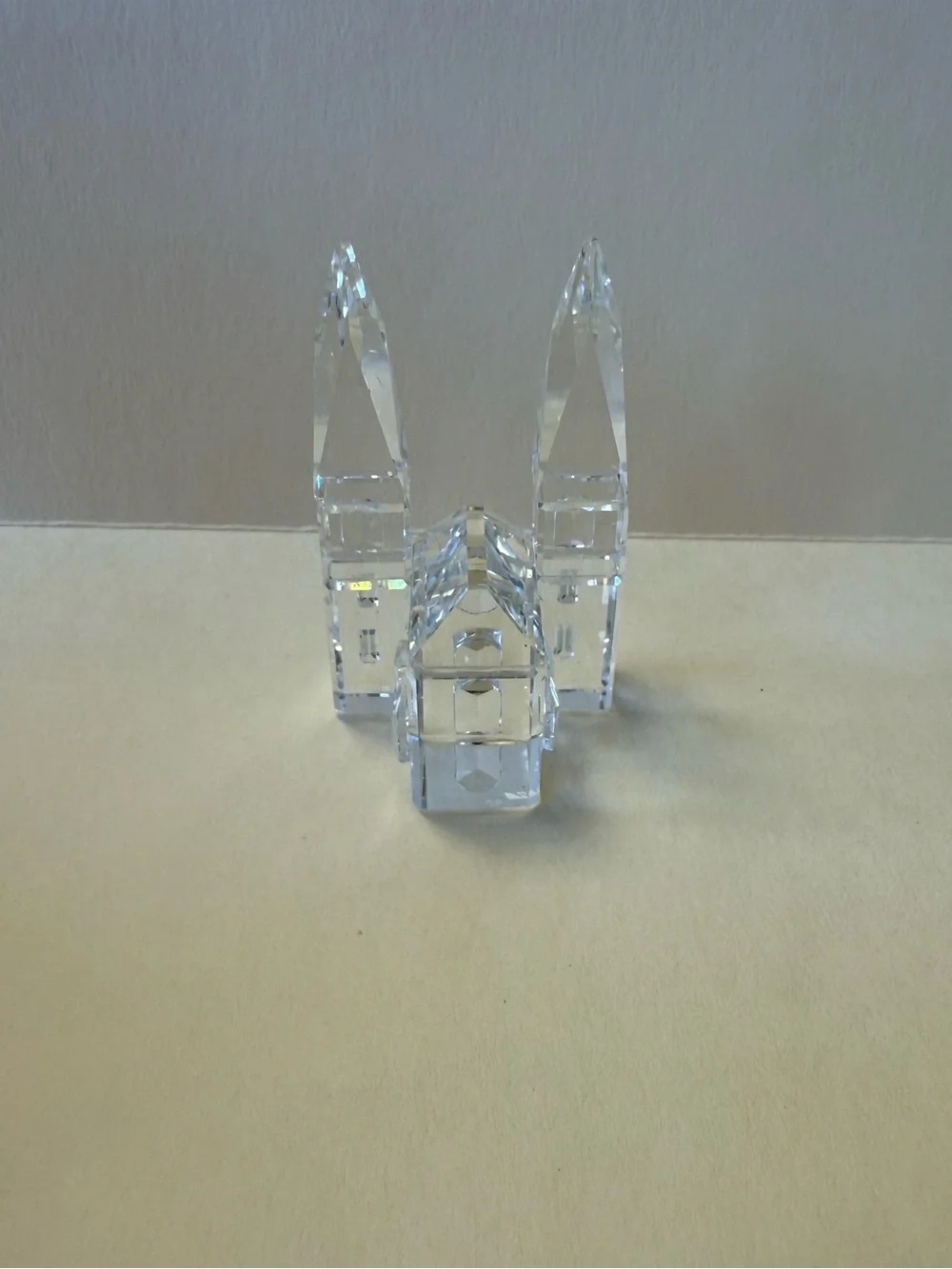 Swarovski Crystal Cathedral Church City Collectible Home Decor Figure - No Box.